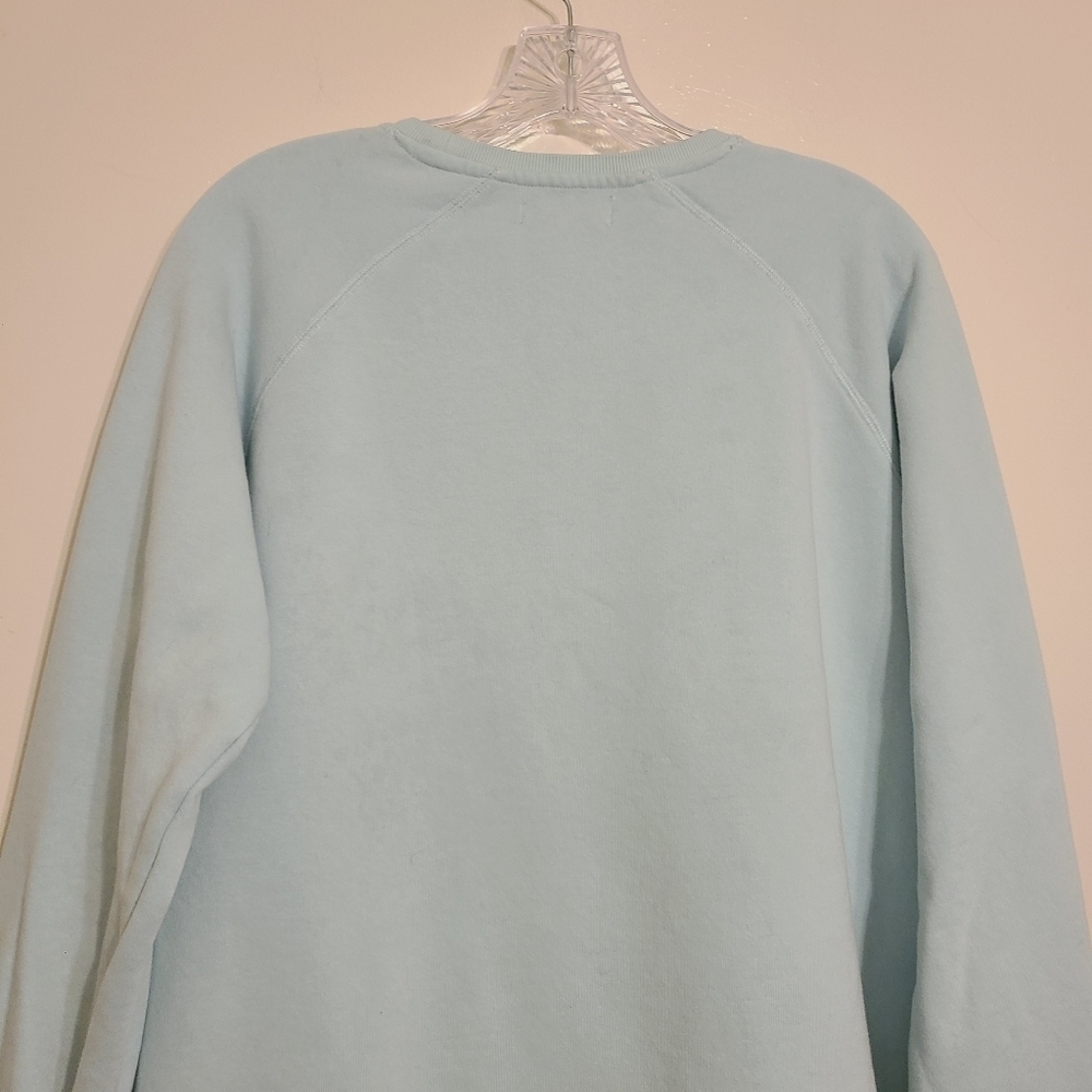 Peloton | Women's Sky Blue/Light Teal Crewneck Graphic Sweatshirt (Size Large) - Picture 11 of 13